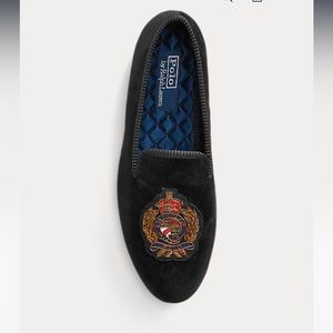 Polo Ralph Lauren Paxton Crest Velvet Slipper